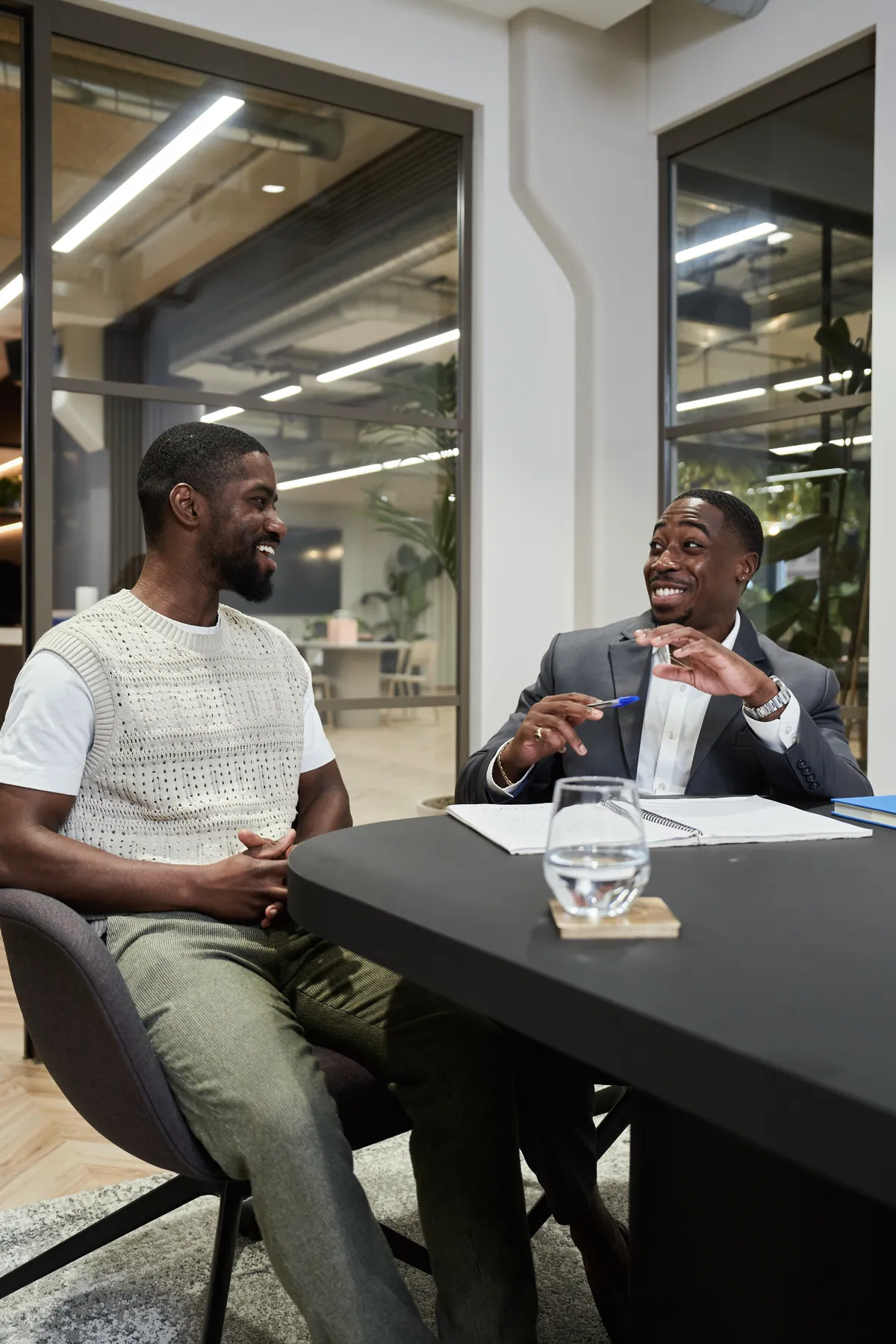 Accountant and client in a meeting